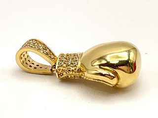 colgante oro 18k con circonita