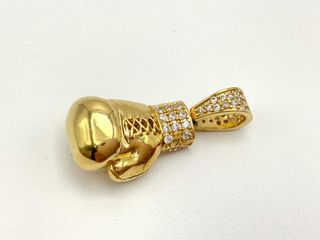 colgante oro 18k con circonita