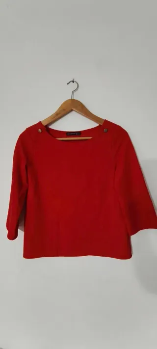 Camiseta roja manga 3/4 mujer marca Atmosphere 