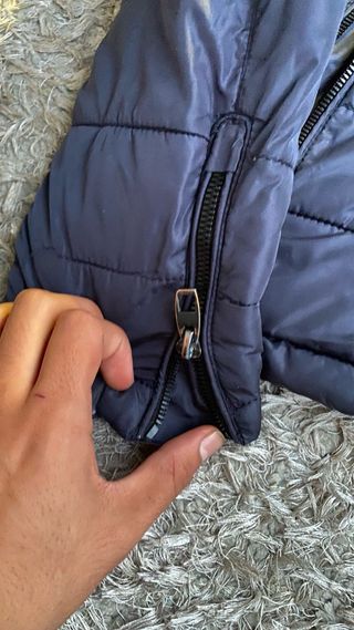 Chaqueta acolchada azul