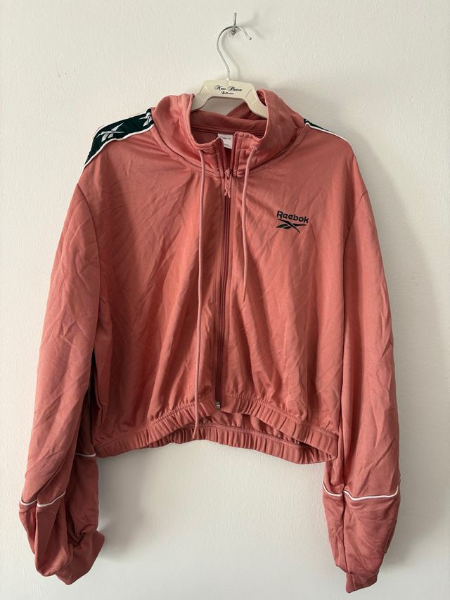 Chaqueta Reebok Mujer Talla L Rosa