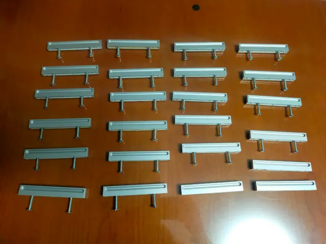 Tiradores de cajón plateados (lote)