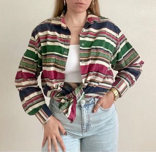 Camisa/Sobrecamisa Vintage Multicolor