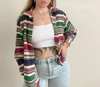 Camisa/Sobrecamisa Vintage Multicolor
