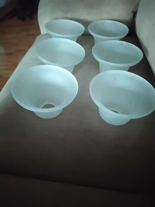 Tulipas de cristal para lámpara