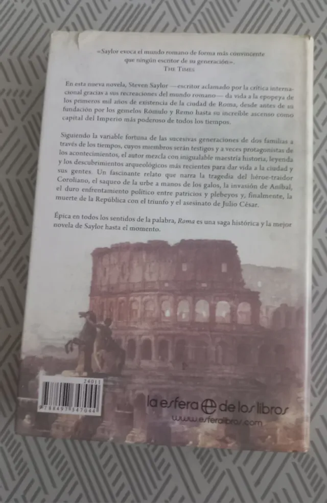 Roma : la novela de la Antigua Roma