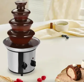 Fuente de chocolate de acero inoxidable