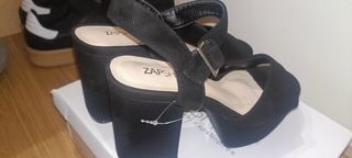 Zapatos de tacón negros mujer