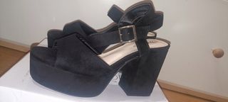 Zapatos de tacón negros mujer