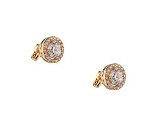 pendientes oro 18k con piedra con circonita