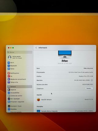 iMac Retina 5K 27 2017 Intel Core i5 24GB RAM