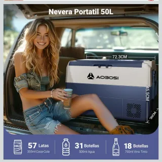 Nevera portátil 50L camping