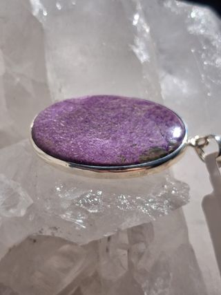 Colgante de Purpurita en Plata de Ley