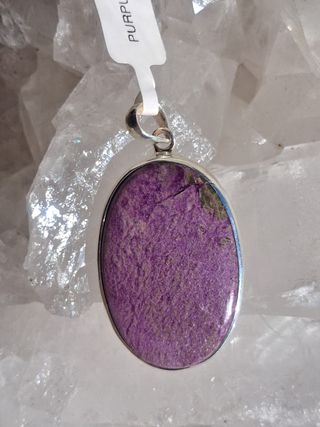 Colgante de Purpurita en Plata de Ley