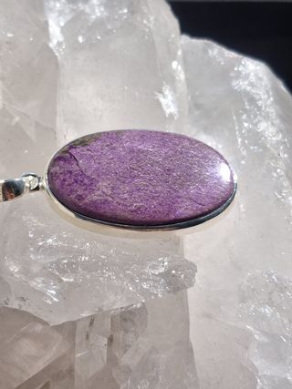 Colgante de Purpurita en Plata de Ley