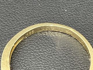 anillo oro 14k con piedra