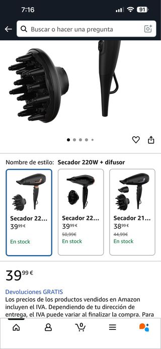 Secador Rowenta Pro Expert CV8830 2200W