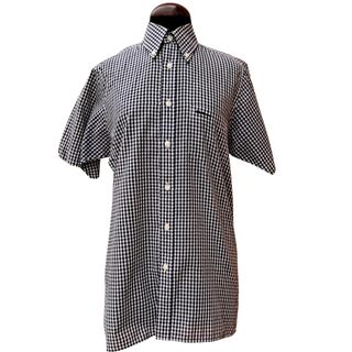 Camisa Ben Sherman Vichy Azul Blanco Manga Corta