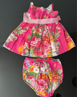 Vestido y braguita Ralph Lauren 6 meses