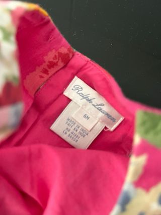 Vestido y braguita Ralph Lauren 6 meses