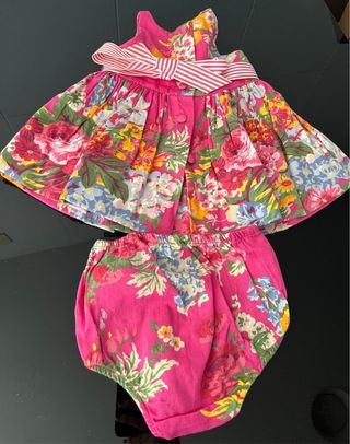 Vestido y braguita Ralph Lauren 6 meses