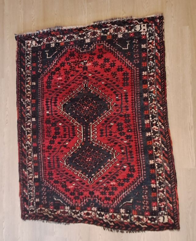 Alfombra Persa Shiraz Lana Hecha a Mano