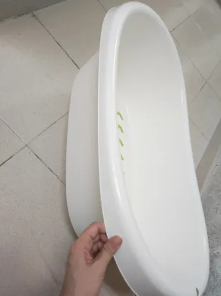 Bañera con adaptador para bebé