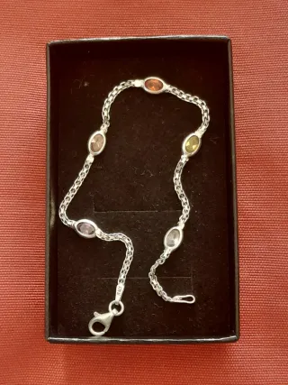 Pulsera Plata Ley Multicolor