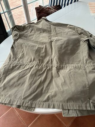 Trenca militar hombre verde oliva