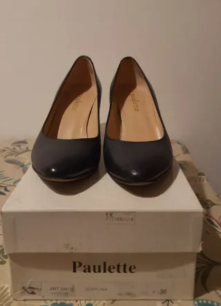 Décolleté Paulette blu Made in Italy Tg 36