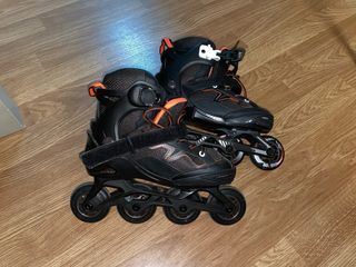 Patines en línea ajustables para niño y mochila