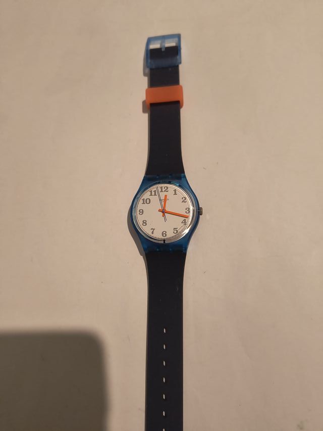 Reloj Swatch Mujer 33mm Azul/Naranja
