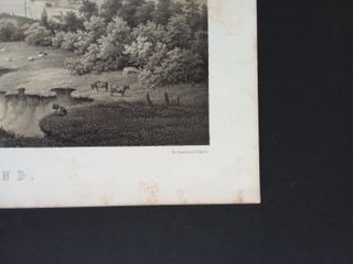 Litografia Originale d'Epoca: Hernosand (Svezia)