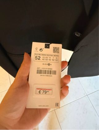 Americana Zara Negra Nueva