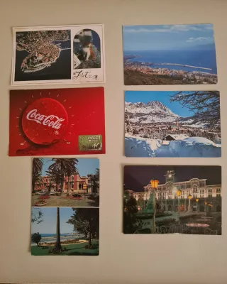 Set 6 cartoline vintage da collezione