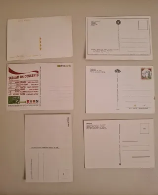 Set 6 cartoline vintage da collezione
