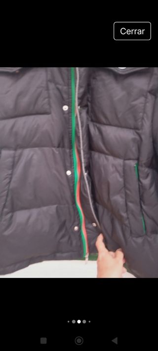 Chaquetón de plumas negro