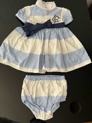 Vestido y braguita Ralph Lauren 6 meses