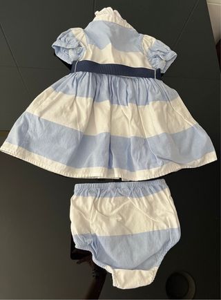 Vestido y braguita Ralph Lauren 6 meses