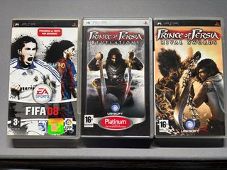 Lote 3 juegos PSP: FIFA 08, Prince of Persia
