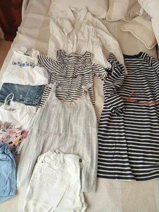 Lote Ropa Niña: Vestidos, Vaqueros, Camisas