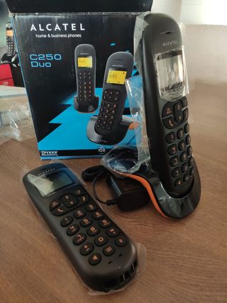 Telefono Alcatel C250 Duo nero/arancione