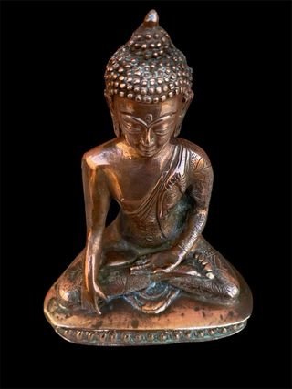 Statua Buddha Akshobhya Bronzo