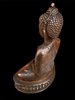 Statua Buddha Akshobhya Bronzo