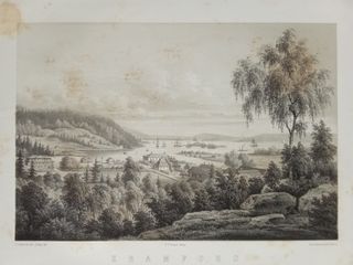 Litografia Originale d'Epoca: Kramfors (Svezia)