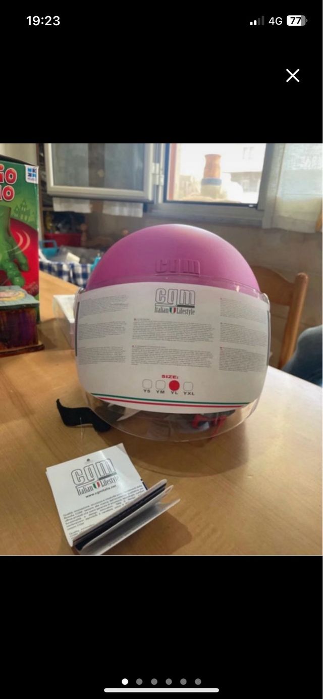 Casco CGM rosa YL