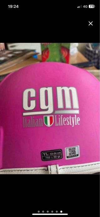 Casco CGM rosa YL