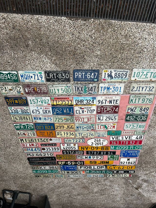 Matrículas Originales EEUU y Europa Años 80-90