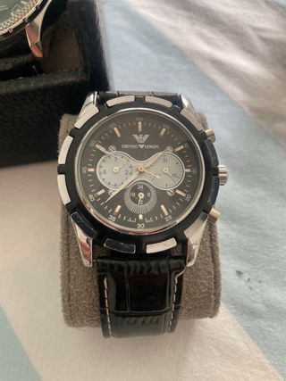 Colección Relojes Hombre Negro y Plateado