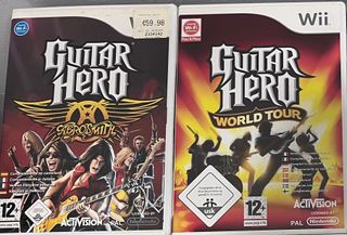Guitarra Guitar Hero Wii + 2 Juegos